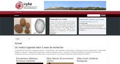 Desktop Screenshot of irphe.fr